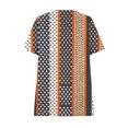 thumbnail image 4 of Ovzne Robes pour Femmes 2025 Robe de Plage Femme Ample Manches Courtes Style Rétro à la Mode Imprimé Col Rond Grande Taille Robe Col Rond Femme Robe de Vacances Manches Courtes, 4 of 6