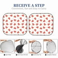 thumbnail image 5 of Picia Hand Drawn Strawberry 2 Piece Car Windshield Sun Shade Foldable | Foldable Sun Shield for Front Window Blocks UV Rays and Keeps Your Vehicle Cool-Small, 5 of 7