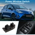 thumbnail image 2 of Interruptor de ventana eléctrica Unique Bargains No.8482035100 para el lado del conductor delantero para Toyota Yaris Hiace 1999-2005 Negro, 2 of 7