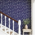thumbnail image 2 of S4Sassy Self Adhesive Wallpaper, Floral Wallpaper, Blue Removable Diy Vinyl Wall Covering, Textured Peel And Stick Contact Paper For Entryway Accent Wall, Easy Home Decor Solution (25"X360"), 2 of 9