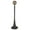 Black, variant on Patio Living Concepts European 00331 Single White Globe Lantern Patio Lamp