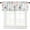 Ocean Red Starfish, variant on Coastal Curtain Valances for Windows, Summer Ocean Green Sea Turtle Seashell Rod Pocket Valance Curtain for Bedroom Living Room, Nautical Small Window Treatments Kitchen Valances for Windows, 54"x18"