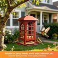 thumbnail image 5 of Bird Feeders for Outdoor Hanging, Large Capacity Rainproof Bird Feeder, Classic Courtyard Design, Attracting Cardinals Chickadees Goldfinches & Sparrows, Outdoor Bird Feeder, 5 of 5