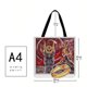 thumbnail image 3 of Bolso De Compras De Hombro Estampado Con Bordado Vintage Bolso De Mano Grande Informalm Likrtyny Arte Deco, 3 of 5