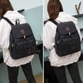 thumbnail image 3 of Sac à Dos pour Femmes Décontracté Rétro en Toile Sac à Dos de Voyage Sac d'École Sac à Livres Sac à Main, 3 of 6