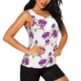 thumbnail image 2 of Bixox Women's Orchids Flowers Printed Sleeveless Fitness Workout Running Quick-Dry Tank Top, 2 of 7