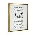 thumbnail image 3 of Stupell Industries Inspirational Faith Quote Religious Rustic Botanicals Graphic Art Metallic Gold Floating Framed Canvas Print Wall Art, Design by Lettered and Lined, 3 of 6