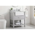 thumbnail image 2 of Elegant Decor Clement 30" MDF Single Bathroom Vanity with Backsplash in Gray, 2 of 8