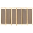 thumbnail image 1 of Biombo MARDAM Mampara DE Madera DE Pino Natural 6 Paneles Capuchino, 1 of 1