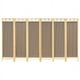 thumbnail image 1 of Biombo MARDAM Mampara DE Madera DE Pino Natural 6 Paneles Capuchino, 1 of 1