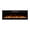 Black Stand with Black Fireplace, variant on BOSSIN 70 Inch Modern Electric Fireplace TV Stand for TVs up to 80", High Gloss Entertainment Center with 36" Fireplace, LED Media Console Storage Cabinet with 20 Colors Lights, Gray