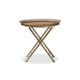 thumbnail image 3 of Baxton Studio Sabah Traditional Moroccan Inspired Matte Antique Gold Finished Metal Foldable Accent Tray Table, 3 of 7