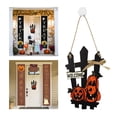 thumbnail image 1 of Halloween Decoración de Ventana de Oficina en hogar, de Decoración de Puerta Delantera de Halloween, para Fiestas de Halloween Calabaza 2 Macarena Coronas de halloween, 1 of 8