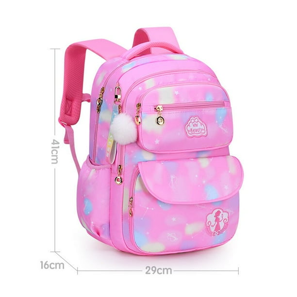 Mochilas escolares para ninas Mochila escolar de escuela primaria bolsa de libros para ninos Mochila escolar de princesa Mochila Infantil 2 unidades Fivean unisex Walmart en linea