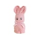 thumbnail image 1 of Toallita Toalla de mano plegable de forro polar rosa coral con diseño de conejito para niños, suave, para baño (1 unidad) JASKFLY, 1 of 9