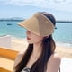 thumbnail image 4 of Sombreros de visera solar de ala ancha plegables para mujer, gorra de golf, sombrero de sol de playa para mujer, sombrero de sol de viaje UV para mujer, ala ancha, 4 of 6