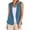 Blue, variant on ZSQDM Women's Suit Vest Herringbone Tweed Work Wear Slim Fit Waistcoat Lady Faux Coat Women Blending Coats Work Vest(Mï¼