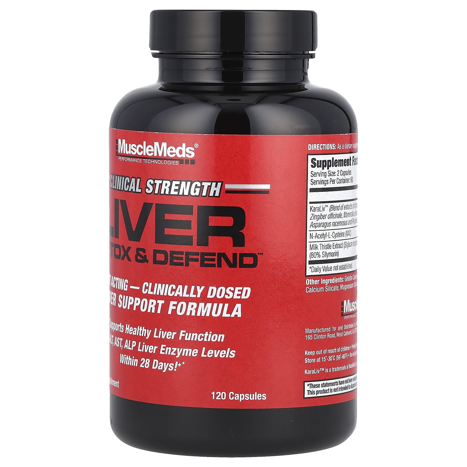 MuscleMeds: Liver Detox & Defend, 120 Capsule