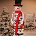 thumbnail image 3 of Árbol de Navidad Top Muñeco de nieve Navidad Hugger Decoración Decoración Winter Wonderland Fiesta Boda Vacaciones Adorno Vogacara JR0754-02, 3 of 5