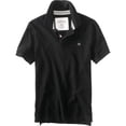 thumbnail image 1 of Aeropostale Solid A87 Uniform Logo Polo de rugby para hombre, negro, pequeño, 1 of 1