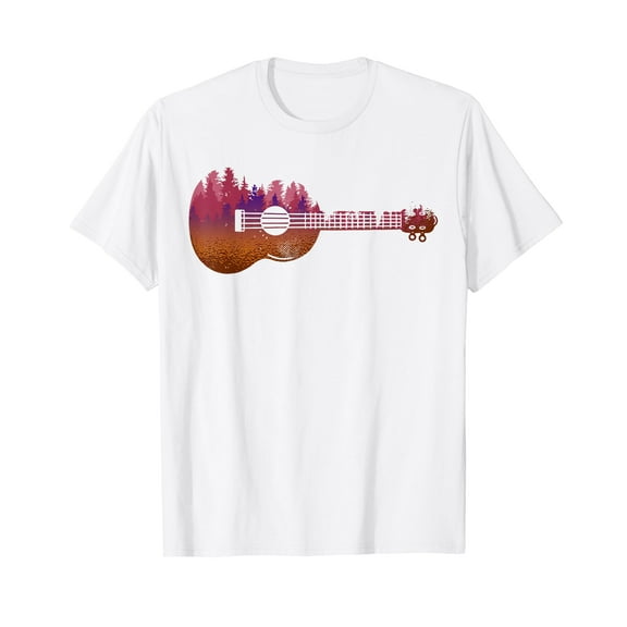Beautiful Uke Lovers Nature Ukulele White Cotton T-Shirt