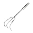 thumbnail image 3 of Almencla Garden Hand Rake Beach Sand Digging Tool Digging Compact Practical Multifunctional Gardening Soil Loosening Tool for Gardener Three Tines, 3 of 8
