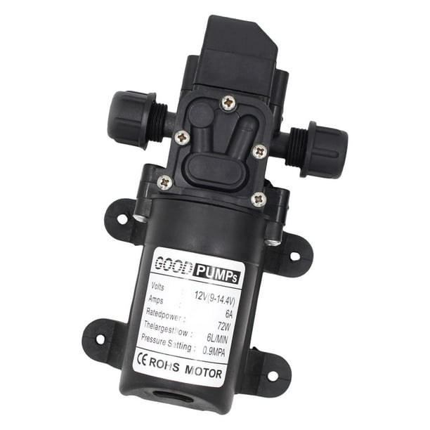 Bomba de agua Baoblaze de diafragma de alta presión 72W 12V CC