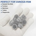 thumbnail image 4 of Uxcell 100 Pcs Hex Nut Cover, M8x10x14mm Nylon Screws Bolt Covers Caps Dome Acorn Hex Head Protection Cap, Gray, 4 of 7