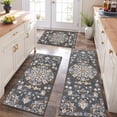 thumbnail image 2 of Findosom 3pcs Washable Kitchen Rug Set,Non-Slip Floral Boho Kitchen Mats Kitchen Runner Rug Floor Carpet for Hardwood Floor,Sink,Entryway,Bathroom,Home Decor,20"x32"+20"x48"+20"x59", 2 of 10