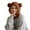 Brown, variant on Women's Winter Cycling Windproof Head Cover - Full Face Cold-Proof Cap, Knitted Bear Design Warm Face-Protecting Hat,Size:One Size