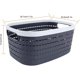 thumbnail image 2 of Juego de 5 cestas de almacenamiento de plástico, cajas de almacenamiento, cubos de almacenamiento para oficina, baño, cocina y armario, 300 x 210 x 135 mm, gris oscuro, 2 of 7