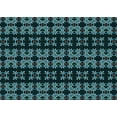 thumbnail image 1 of Ahgly Company Machine Washable Indoor Rectangle Transitional Deep-Sea Green Area Rugs, 2' x 4', 1 of 7
