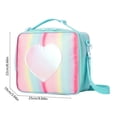 thumbnail image 3 of Bolsa térmica para el almuerzo infantil, tipo bandolera | Lonchera de tela Oxford con lentejuelas y purpurina | Bolsa térmica impermeable y resistente a las manchas para la escuela y picnics, 3 of 6