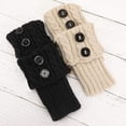 thumbnail image 4 of 2 pares de puños de botas cálidos de invierno para mujer, calcetines de punto de ganchillo para calentadores de piernas cortas, calcetines para botas, puños de piernas, calentadores de botas, 4 of 5