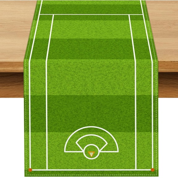 Lacrosse Table Runner Boy Sports Themed Birthday Party Decoration Game Day Dining Room Home Kitchen Table Decor