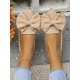 thumbnail image 4 of New Arrival Women's Outdoor Pointed Toe Shallow Mouth Flat Shoes With Butterfly Knot, Rose Medium Washed Cloth Soft Sole Work, Driving Loafers, 4 of 4