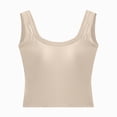 thumbnail image 5 of ORT Womens Tank Tops with Built in Bra Padded Camisole Yoga Bra Tanks Tops Racerback Workout Tops Cotton Undershirt(Khaki,XL), 5 of 5