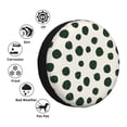 thumbnail image 4 of Naloa Abstract Green Polka Dot PVC Leather Spare Tire Wheel Cover for Car Truck SUV Camper Trailer Universal Fit many size15 inch, 4 of 6