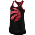 thumbnail image 2 of Women's G-III Sports by Carl Banks Black Toronto Raptors Showdown Scoop-Neck Racerback Tank Top, 2 of 3