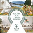 thumbnail image 6 of Orange Lemons Outdoor Rug for Patio/Deck/Porch, Non-Slip Large Area Rug 4 x 6 Ft, Summer Botanical Elegant Pastoral Watercolor Indoor Outdoor Rugs Washable Area Rugs, Camping Rug Carpet Runner, 6 of 8
