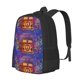 thumbnail image 1 of Disketp Peace And Love Mochila Minimalista de Gran Capacidad, Mochila de Viaje para Escuela, Trabajo o Uso Diario, 1 of 6