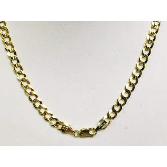 14K Gold 5.3mm Lite Curb Chain