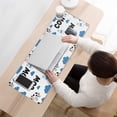 thumbnail image 3 of Long Mouse Pads for Desk,White Cow Milk Cloud Pattern Desk Mats on Top Of Desks, Desk Mouse Pad Extra Large with 3mm Non-Slip Base and Stitched Edge for Gaming,Office,Work,Home 31.5"x11.8", 3 of 6