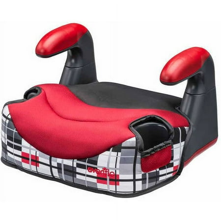 Evenflo Big Kid Elite Backless Booster Car Seat, Harley Red