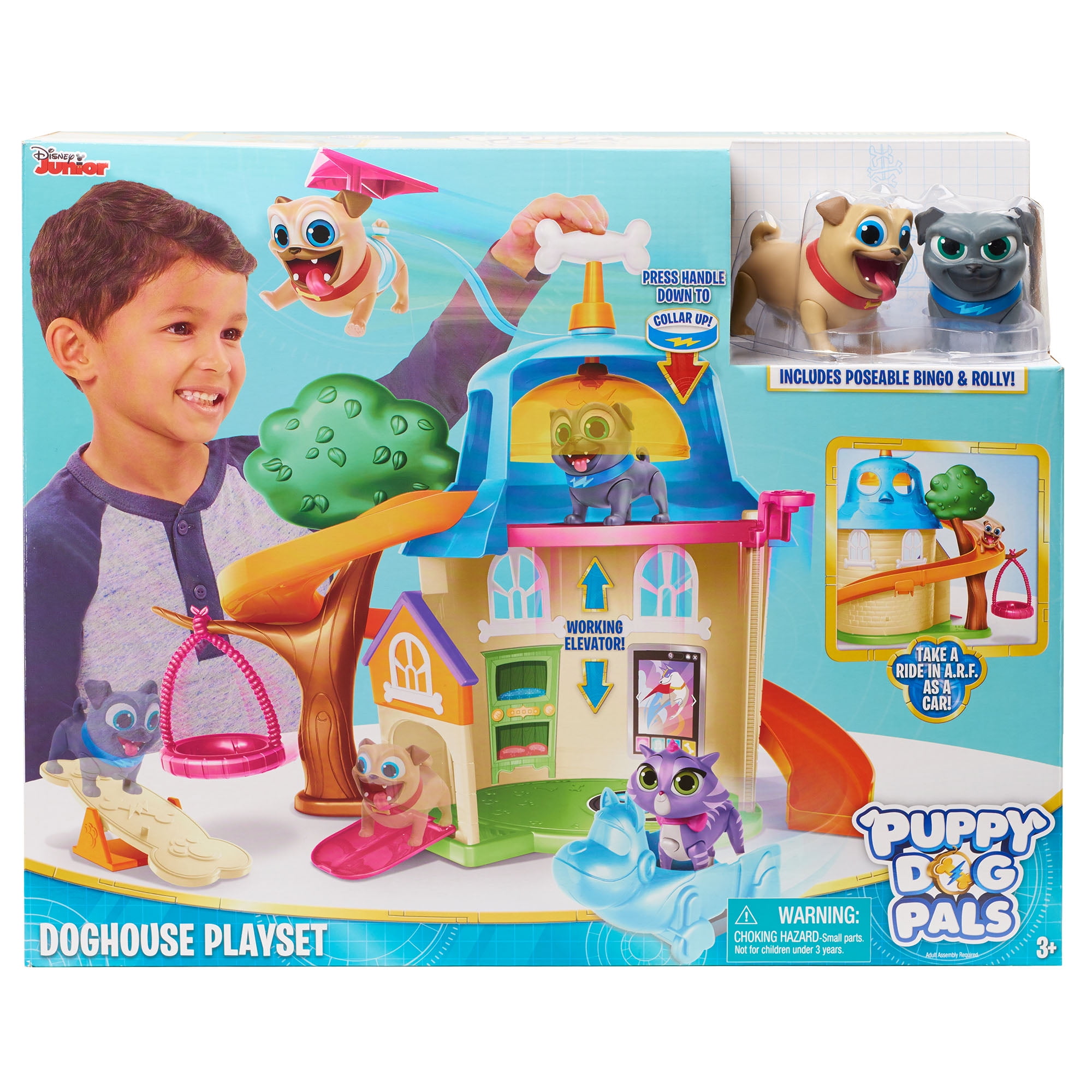 puppy dog pals doghouse playset walmart