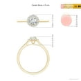 thumbnail image 5 of ANGARA Natural Classic Diamond Scalloped Halo Ring in 14K Yellow Gold for Women (Size-4.5mm| Color-G| Clarity-VS2) | April Birthstone, Anniversary, Jewelry Gift for Women | Natural Diamond Ring, 5 of 10