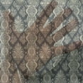thumbnail image 3 of Damask Tulle Curtains with Rod Pocket, Victorian Style Baroque Classic Pattern with Ornamental Floral Leaves Image, Sheer Drape for Wedding Party 2 Panels, 7 Sizes, Charcoal Grey Cream, by Ambesonne, 3 of 3