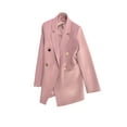 thumbnail image 1 of Fashnice Veste d'Extérieur pour Femmes, Blazer à Double Boutonnage, Cardigan Décontracté pour Bureau, Rose TG, 1 of 5