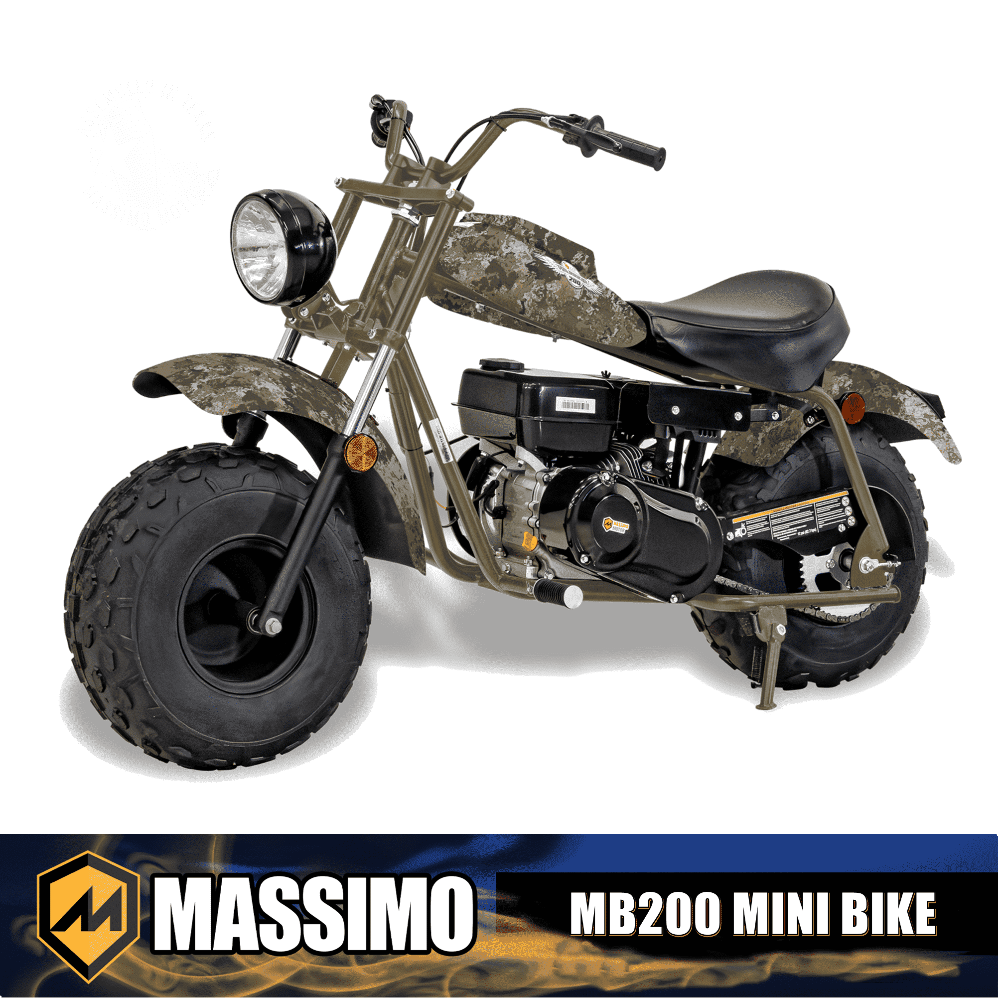 mini casico ビスチェ　馬　110 Massimo, Minibike, 6.5HP 196cc Gas Powered, Recreational Vehicle
