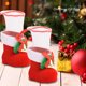 thumbnail image 2 of Navidad flocado bota zapato caramelo regalo titular árbol de Navidad colgante ornamento festival decoración (XS), 2 of 8